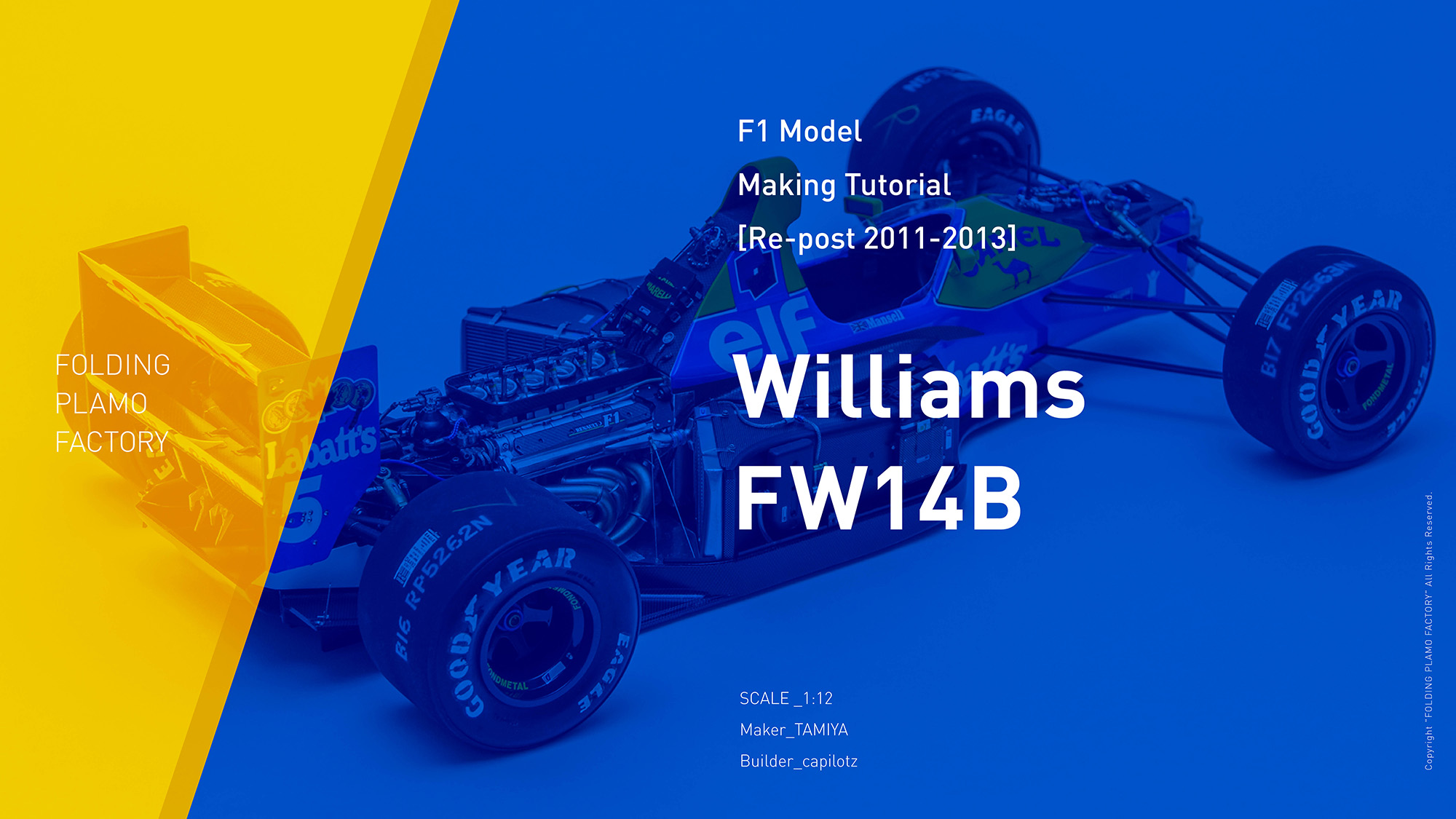 Building the FW14B No.01 | FOLDING PLAMO FACTORY | TAMIYA